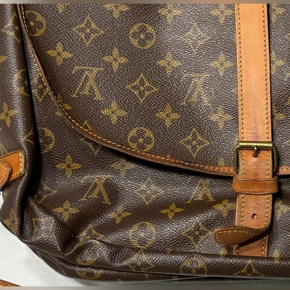 Louis Vuitton Monogram Saumur 35 Vintage Double Satchel Messenger Crossbody Bag - Picture 8 of 15